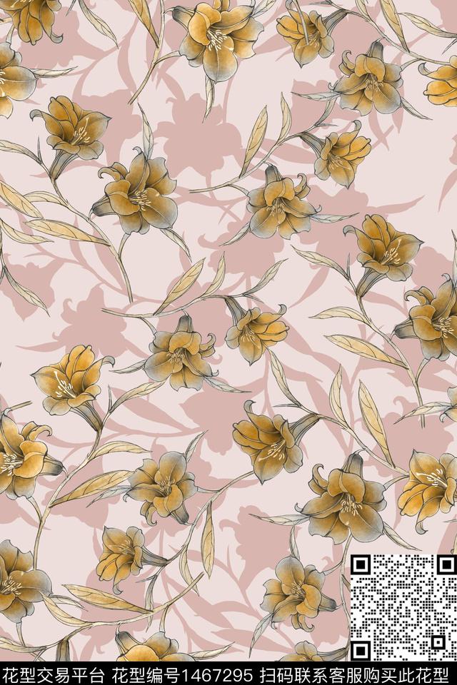 民族风花卉潮牌数码印花华亿平台下载（图片编号: 1467295） - 瓦栏（Walan）
