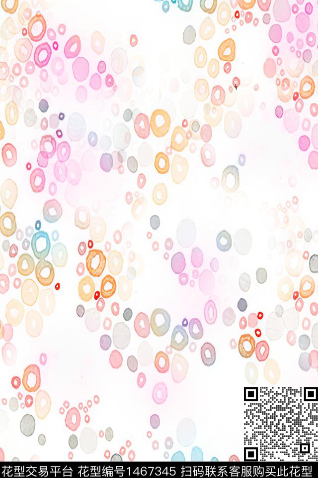 水彩年轻女性小清新数码印花华亿平台下载（图片编号: 1467345） - 瓦栏（Walan）