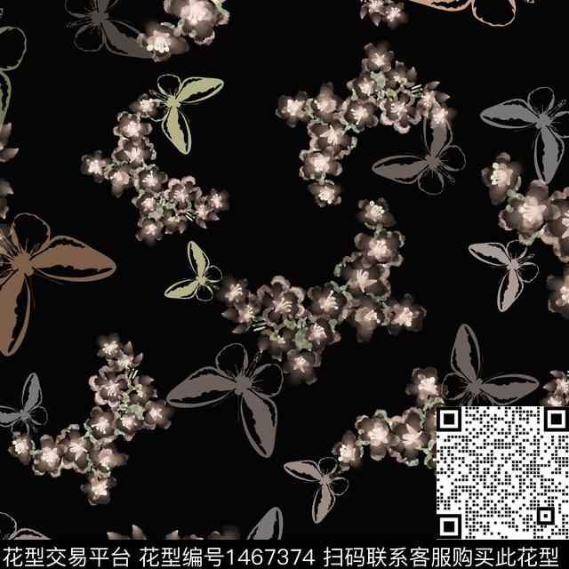 花卉大牌风小碎花数码印花华亿平台下载（图片编号: 1467374） - 瓦栏（Walan）