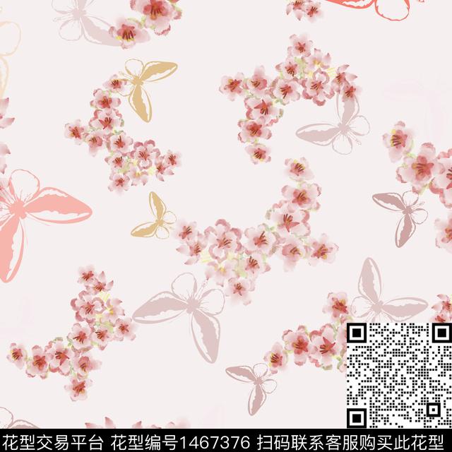 花卉大牌风小碎花数码印花华亿平台下载（图片编号: 1467376） - 瓦栏（Walan）