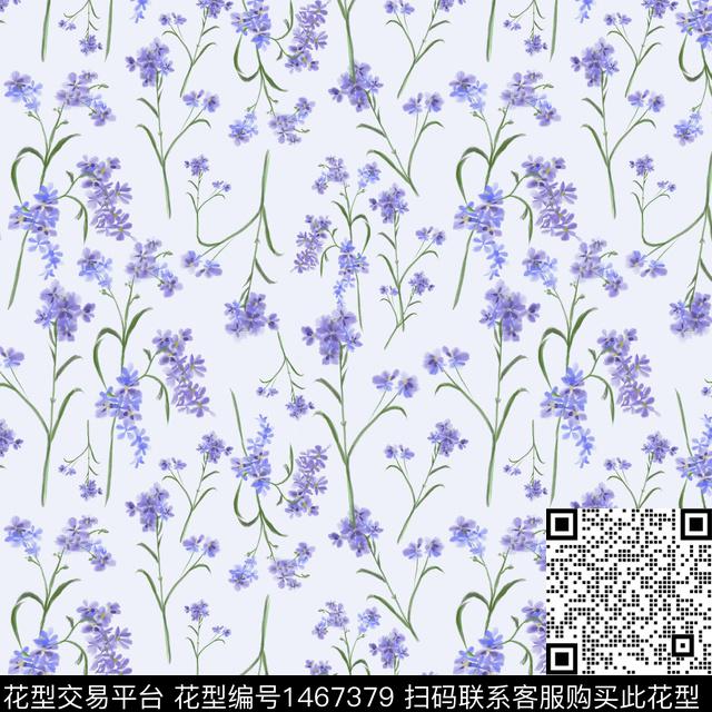 花卉大牌风小碎花数码印花华亿平台下载（图片编号: 1467379） - 瓦栏（Walan）