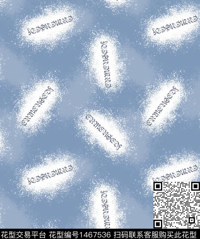 字母几何格子数码印花华亿平台下载（图片编号: 1467536） - 瓦栏（Walan）