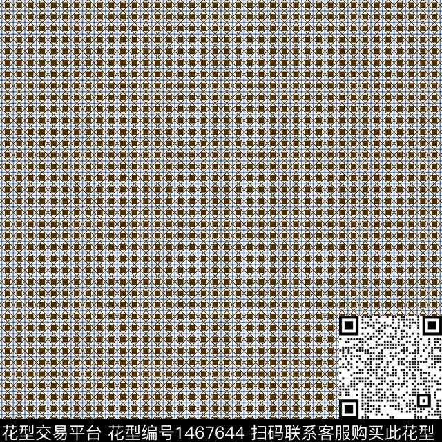 格子简约小碎花数码印花华亿平台下载（图片编号: 1467644） - 瓦栏（Walan）