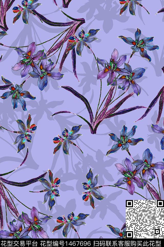 民族风花卉潮牌数码印花华亿平台下载（图片编号: 1467696） - 瓦栏（Walan）