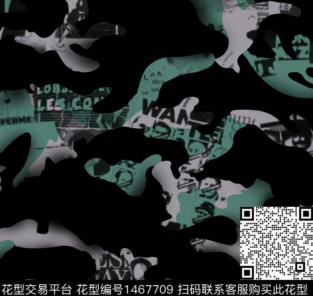 男装满版花字母几何数码印花华亿平台下载（图片编号: 1467709） - 瓦栏（Walan）