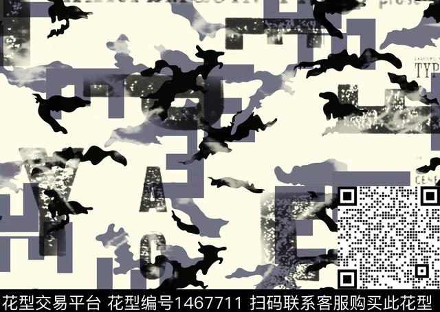 男装满版花字母几何数码印花华亿平台下载（图片编号: 1467711） - 瓦栏（Walan）