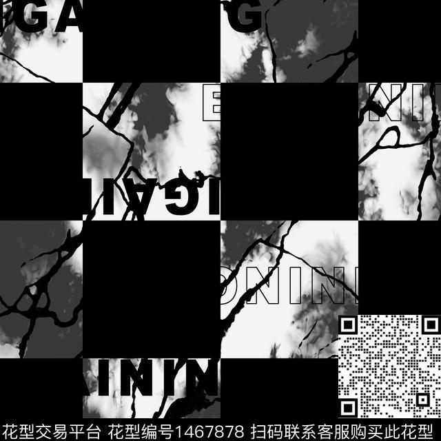 字母格子几何数码印花华亿平台下载（图片编号: 1467878） - 瓦栏（Walan）