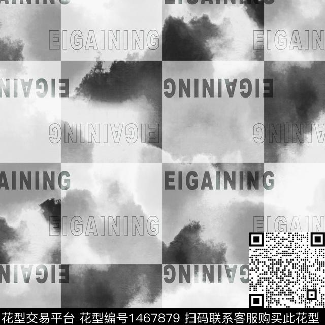 字母格子几何数码印花华亿平台下载（图片编号: 1467879） - 瓦栏（Walan）