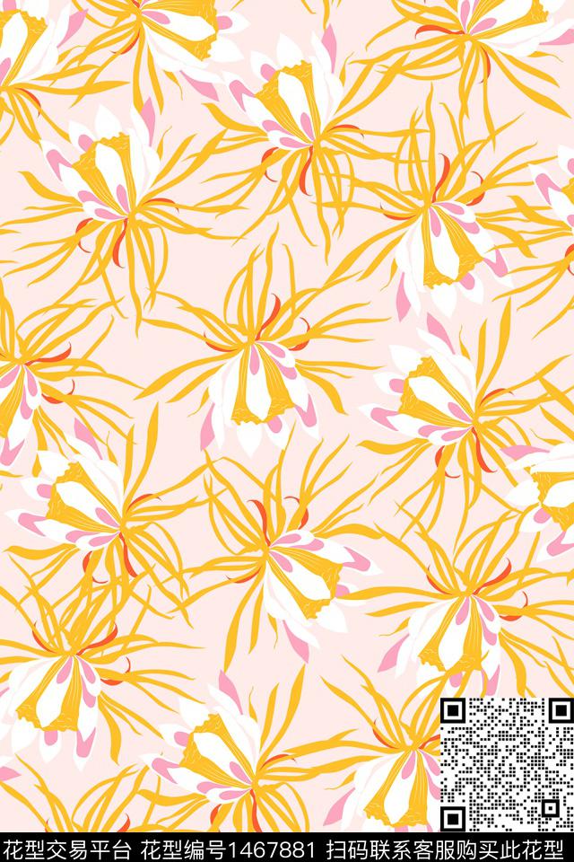 女装大牌风小碎花数码印花华亿平台下载（图片编号: 1467881） - 瓦栏（Walan）