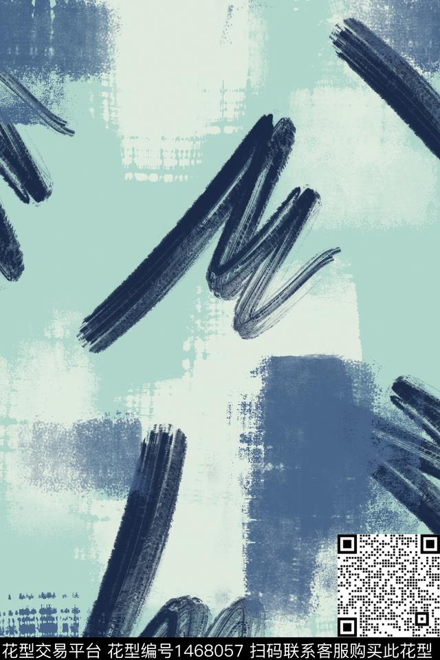 字母男装满版花几何传统印花华亿平台下载（图片编号: 1468057） - 瓦栏（Walan）