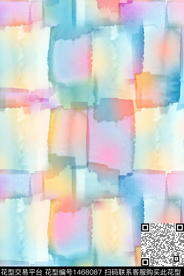 水彩肌理年轻女性传统印花华亿平台下载（图片编号: 1468087） - 瓦栏（Walan）