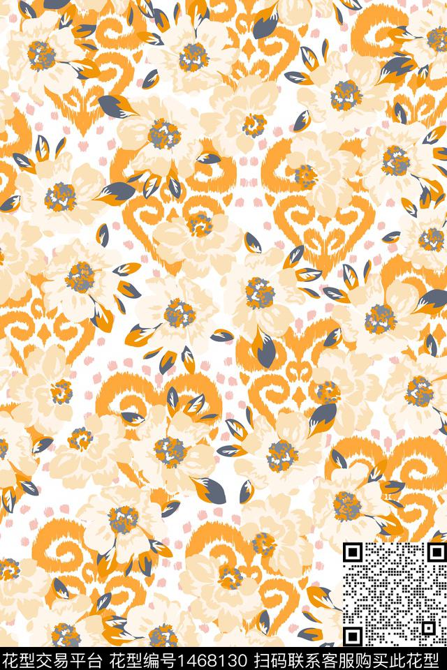 女装大牌风小碎花数码印花华亿平台下载（图片编号: 1468130） - 瓦栏（Walan）