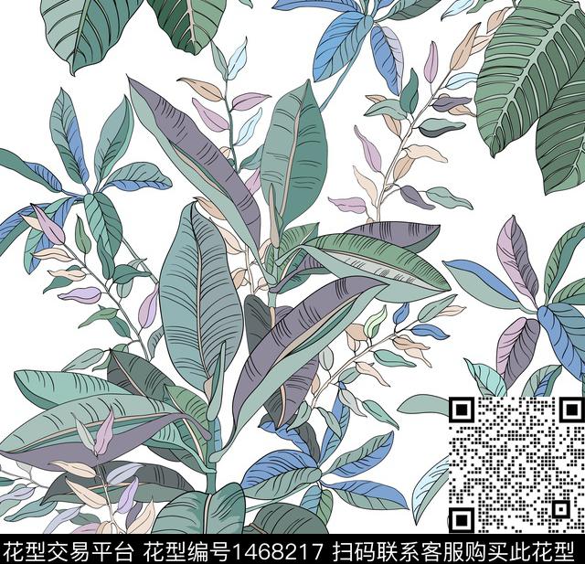 彩色橡皮树热带树彩色的数码印花华亿平台下载（图片编号: 1468217） - 瓦栏（Walan）