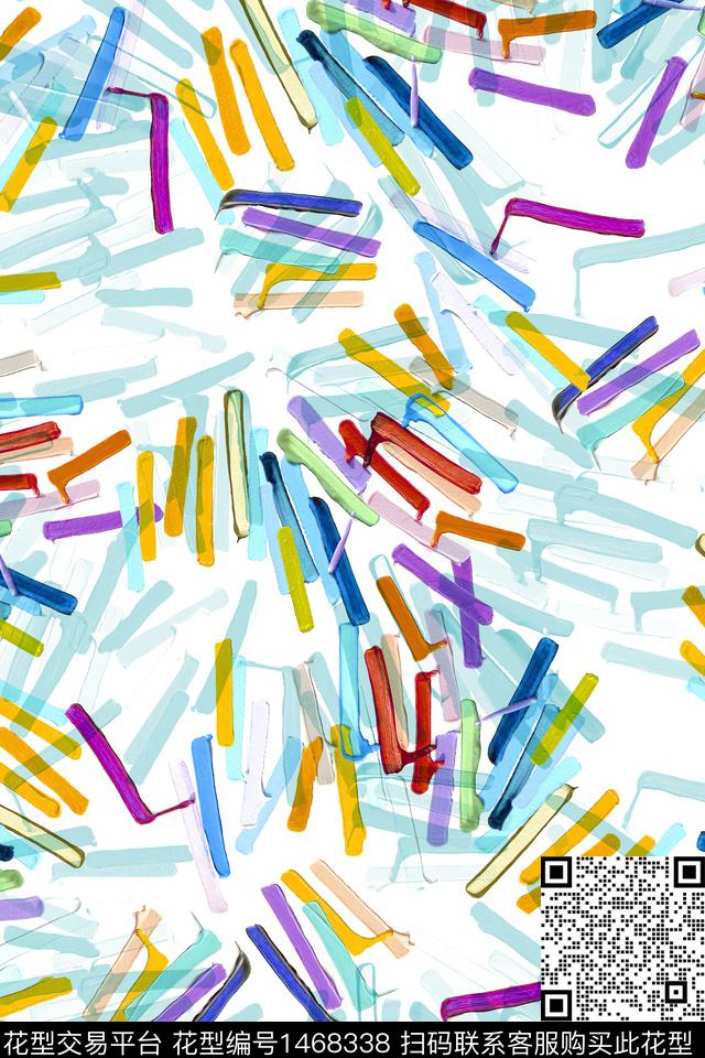 几何小清新真丝数码印花华亿平台下载（图片编号: 1468338） - 瓦栏（Walan）