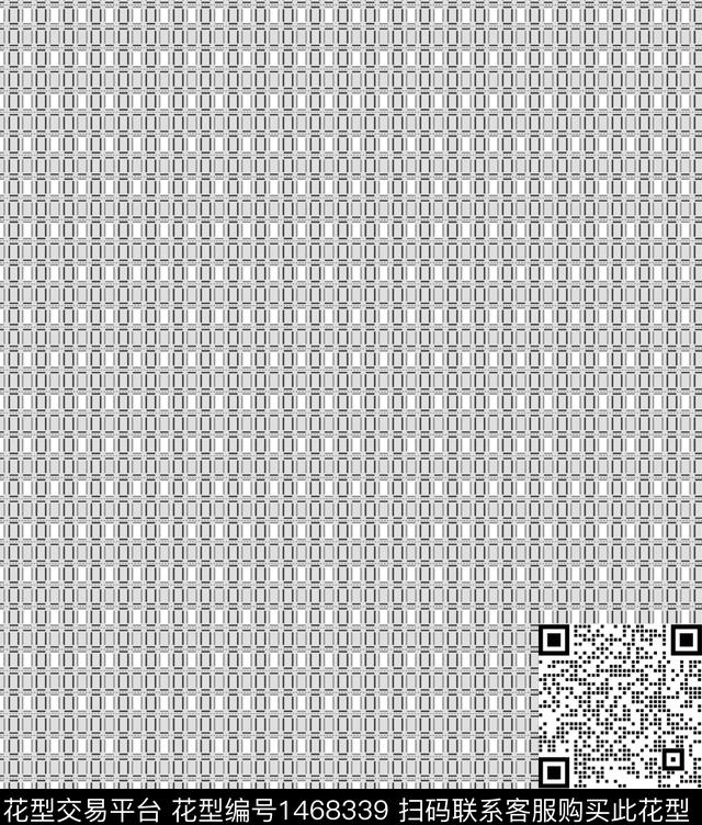 几何格子简约传统印花华亿平台下载（图片编号: 1468339） - 瓦栏（Walan）