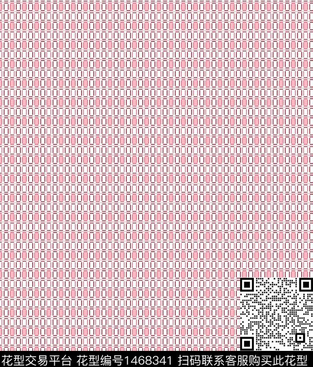 几何格子简约传统印花华亿平台下载（图片编号: 1468341） - 瓦栏（Walan）