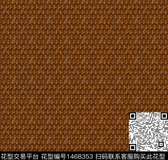 几何格子简约传统印花华亿平台下载（图片编号: 1468353） - 瓦栏（Walan）