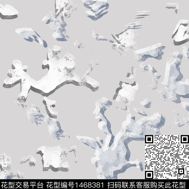 字母几何格子数码印花华亿平台下载（图片编号: 1468381） - 瓦栏（Walan）