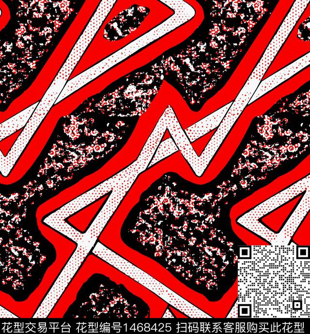 炫彩几何肌理传统印花华亿平台下载（图片编号: 1468425） - 瓦栏（Walan）