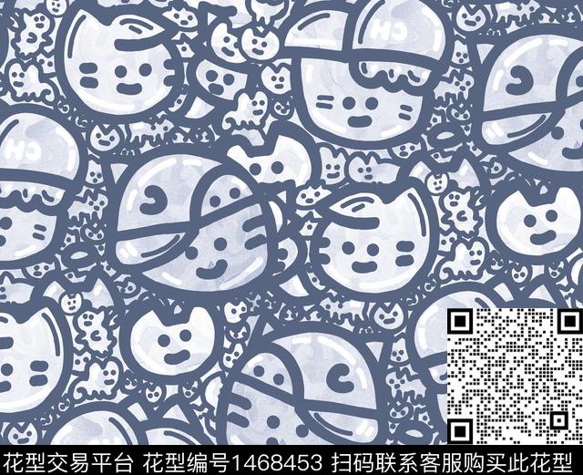 字母卡通人物动漫数码印花华亿平台下载（图片编号: 1468453） - 瓦栏（Walan）