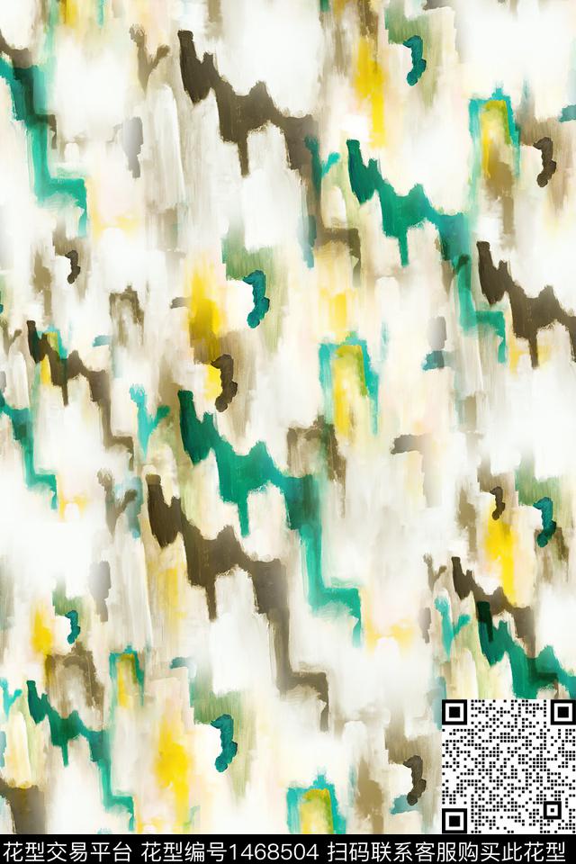 水彩肌理年轻女性传统印花华亿平台下载（图片编号: 1468504） - 瓦栏（Walan）