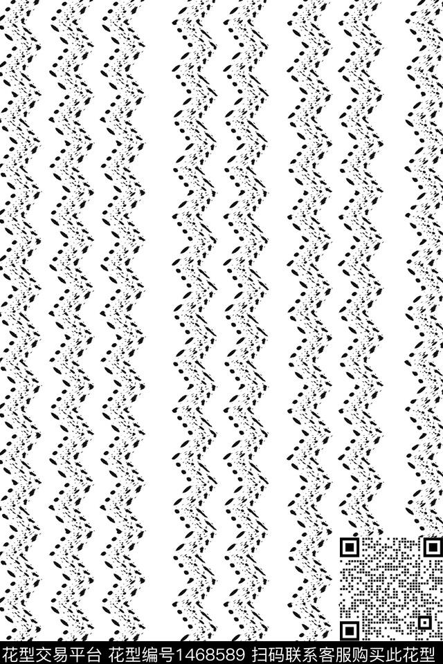 定位花线条几何数码印花华亿平台下载（图片编号: 1468589） - 瓦栏（Walan）