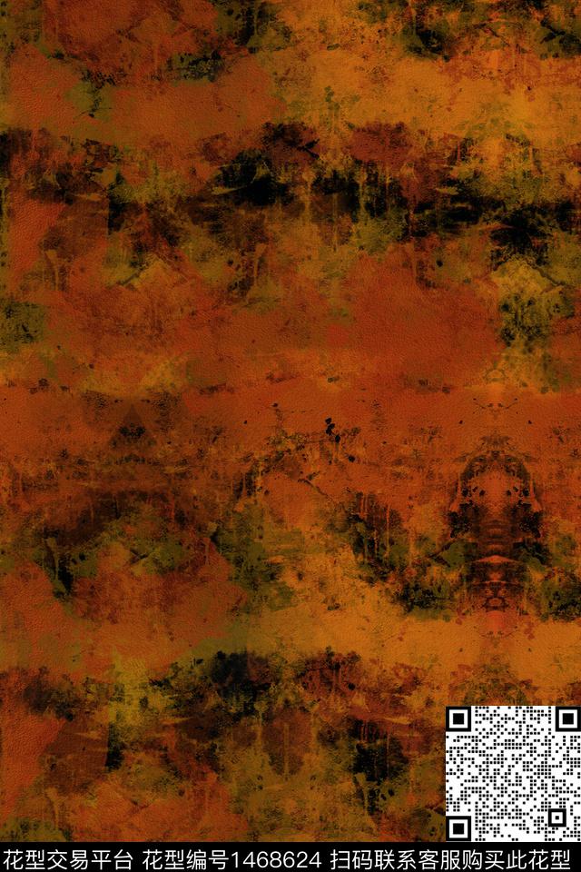肌理复古大牌风数码印花华亿平台下载（图片编号: 1468624） - 瓦栏（Walan）