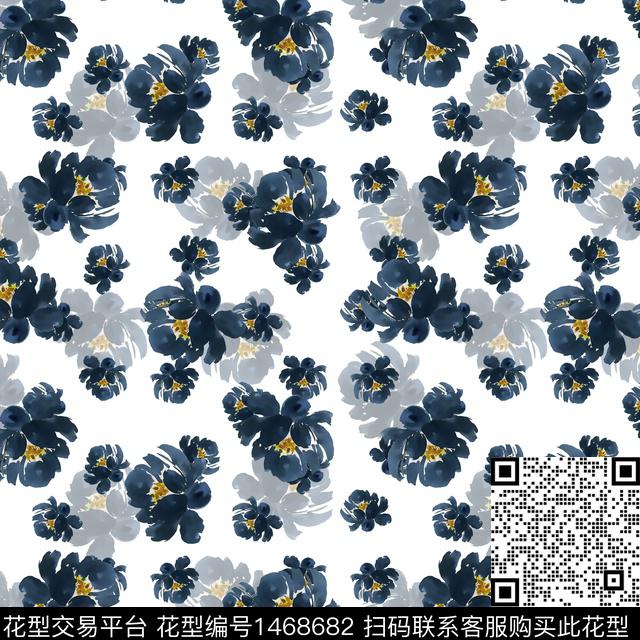 绿植树叶水彩年轻女性数码印花华亿平台下载（图片编号: 1468682） - 瓦栏（Walan）