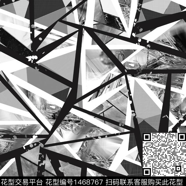 字母几何格子数码印花华亿平台下载（图片编号: 1468767） - 瓦栏（Walan）