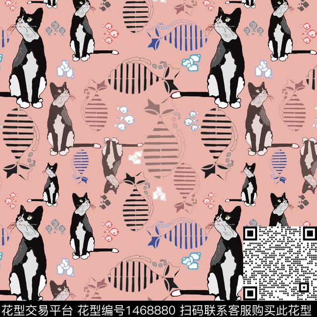 几何鱼卡通传统印花华亿平台下载（图片编号: 1468880） - 瓦栏（Walan）