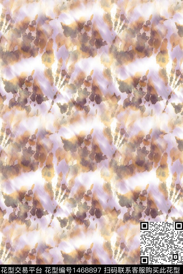 水彩肌理年轻女性数码印花华亿平台下载（图片编号: 1468897） - 瓦栏（Walan）