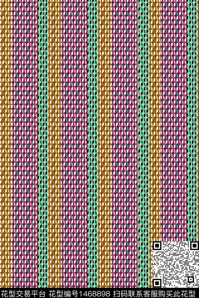 几何传统纹样年轻女性数码印花华亿平台下载（图片编号: 1468898） - 瓦栏（Walan）