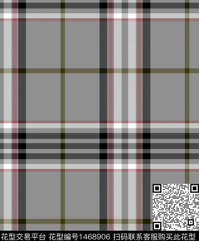 格子男装大牌风传统印花华亿平台下载（图片编号: 1468906） - 瓦栏（Walan）