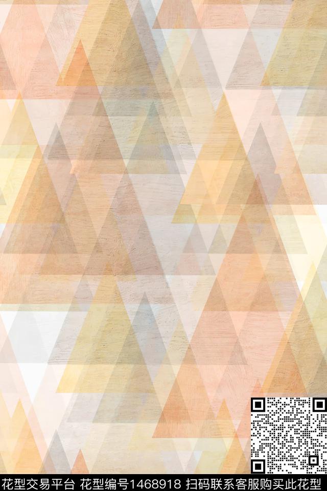 几何肌理大牌风数码印花华亿平台下载（图片编号: 1468918） - 瓦栏（Walan）