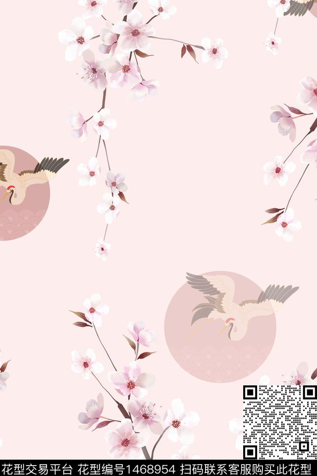 女装桃花古风传统印花华亿平台下载（图片编号: 1468954） - 瓦栏（Walan）