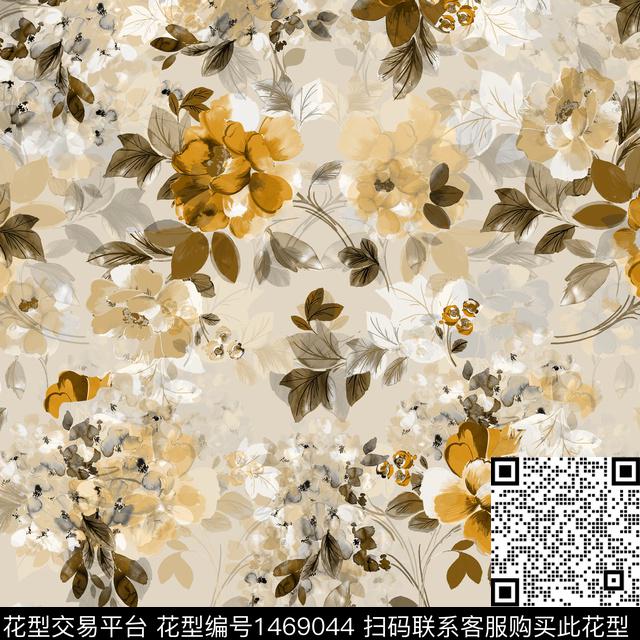 女装花卉中国风数码印花华亿平台下载（图片编号: 1469044） - 瓦栏（Walan）