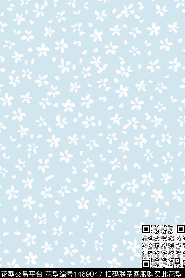 简约小清新小碎花数码印花华亿平台下载（图片编号: 1469047） - 瓦栏（Walan）