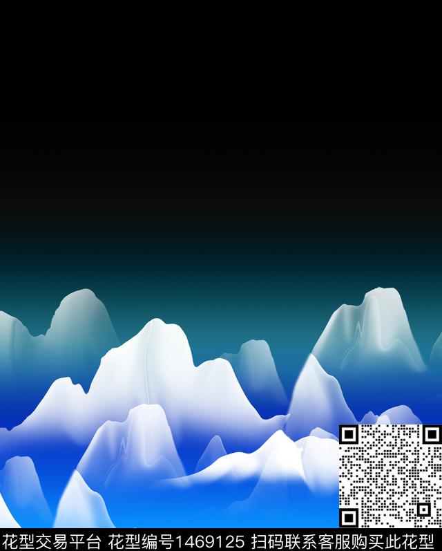 定位花几何扎染华亿平台数码印花华亿平台下载（图片编号: 1469125） - 瓦栏（Walan）