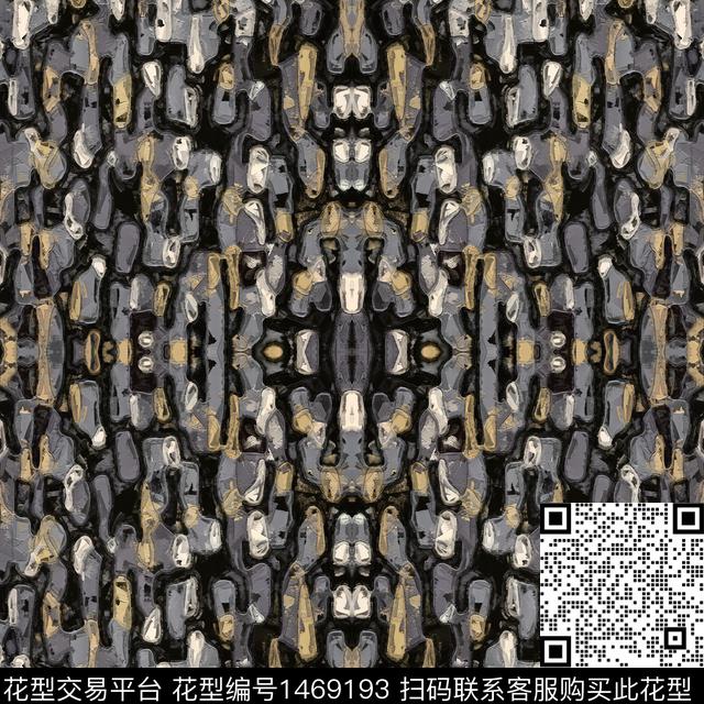 几何时尚格子数码印花华亿平台下载（图片编号: 1469193） - 瓦栏（Walan）