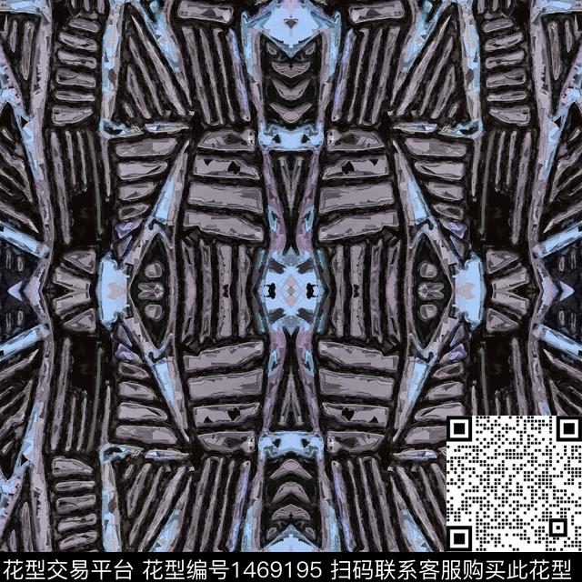 几何时尚格子数码印花华亿平台下载（图片编号: 1469195） - 瓦栏（Walan）