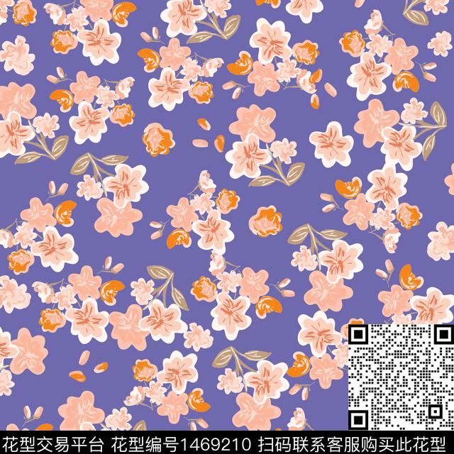 女装花卉小碎花数码印花华亿平台下载（图片编号: 1469210） - 瓦栏（Walan）