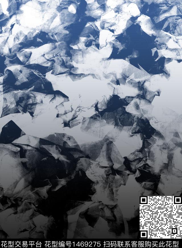 定位花几何扎染华亿平台数码印花华亿平台下载（图片编号: 1469275） - 瓦栏（Walan）