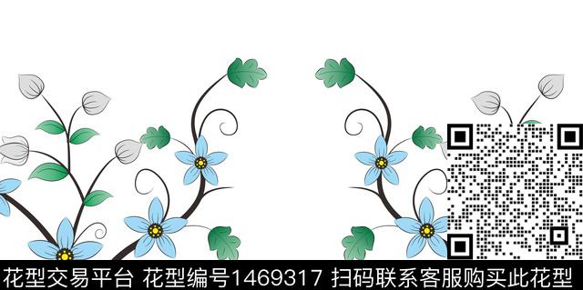 花卉数码印花华亿平台下载（图片编号: 1469317） - 瓦栏（Walan）