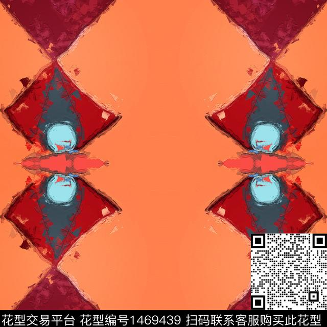 格子肌理几何数码印花华亿平台下载（图片编号: 1469439） - 瓦栏（Walan）