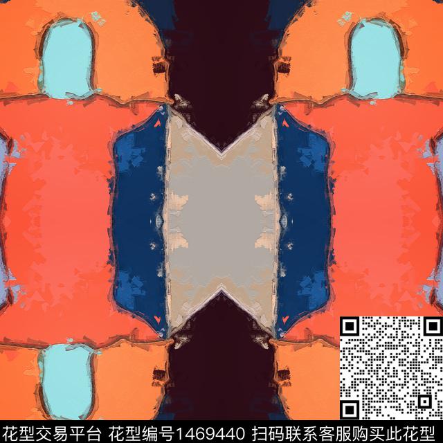 格子肌理几何数码印花华亿平台下载（图片编号: 1469440） - 瓦栏（Walan）