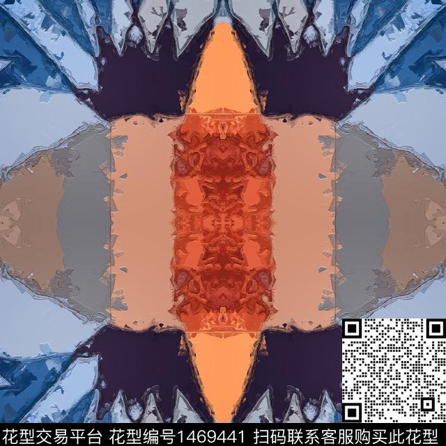 格子肌理几何数码印花华亿平台下载（图片编号: 1469441） - 瓦栏（Walan）