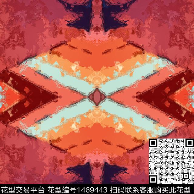 格子肌理几何数码印花华亿平台下载（图片编号: 1469443） - 瓦栏（Walan）