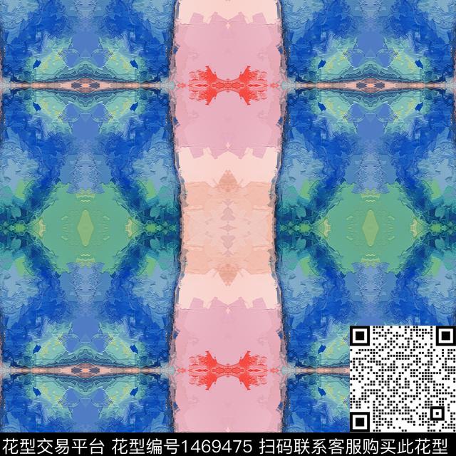 格子肌理时尚数码印花华亿平台下载（图片编号: 1469475） - 瓦栏（Walan）