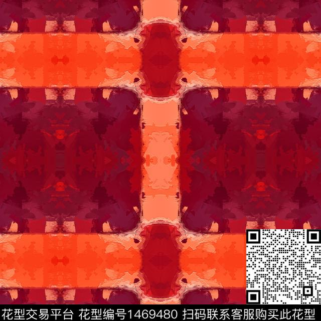 格子肌理时尚数码印花华亿平台下载（图片编号: 1469480） - 瓦栏（Walan）