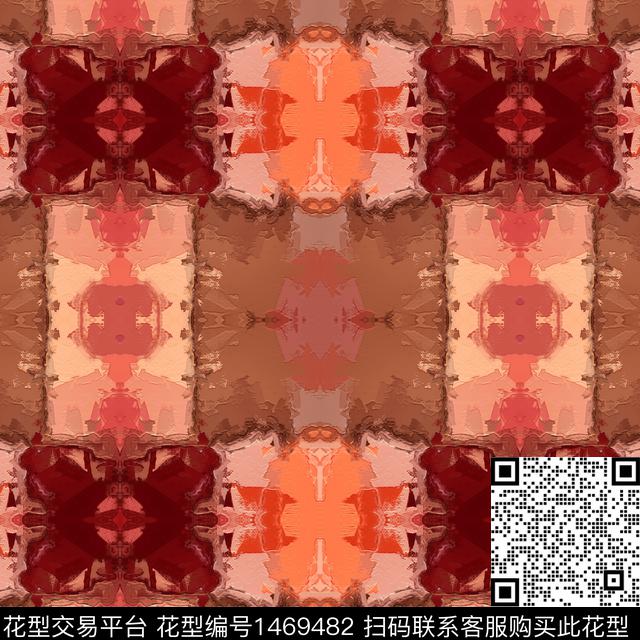 格子肌理时尚数码印花华亿平台下载（图片编号: 1469482） - 瓦栏（Walan）